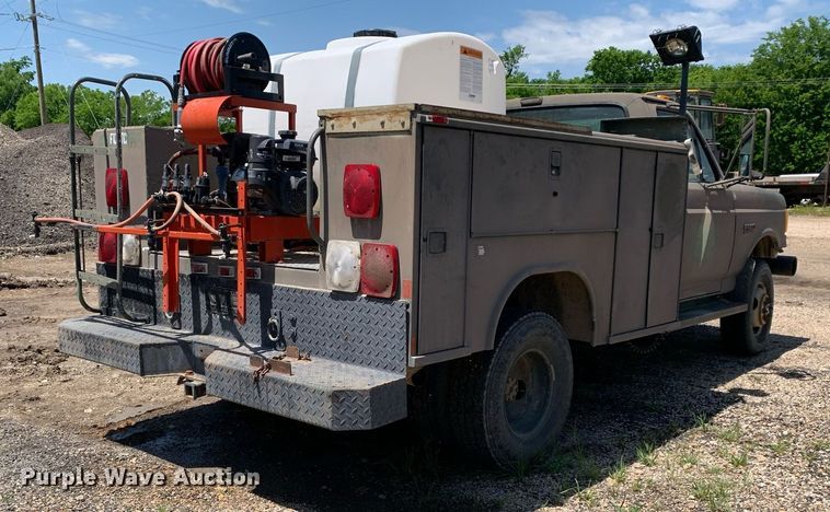 image for item LH9584 1989 Ford F350  utility bed pickup truck