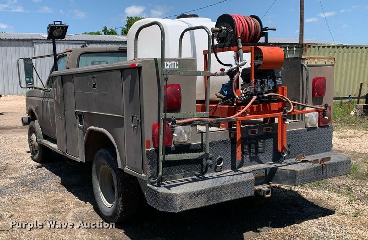 image for item LH9584 1989 Ford F350  utility bed pickup truck