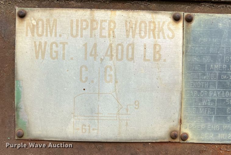 image for item LI9589 1964 American 2360  crane