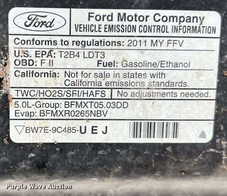 image for item LI9619 2011 Ford F150 XL  SuperCab pickup truck