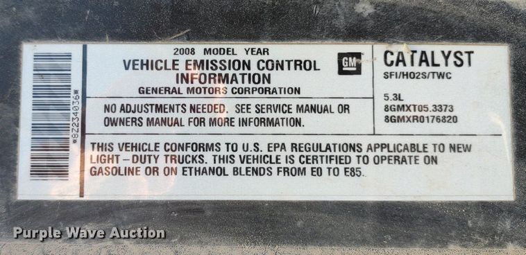 image for item LL9044 2008 Chevrolet Silverado 1500  Ext. Cab pickup truck