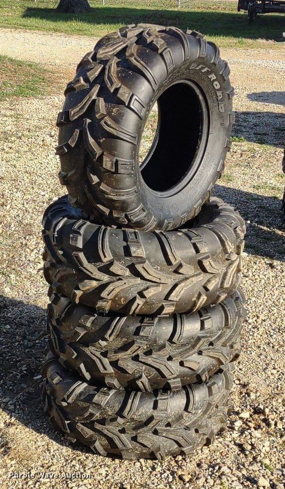 image for item LL9046 (4) 25x10.00-12 440 Mag Off Road tires