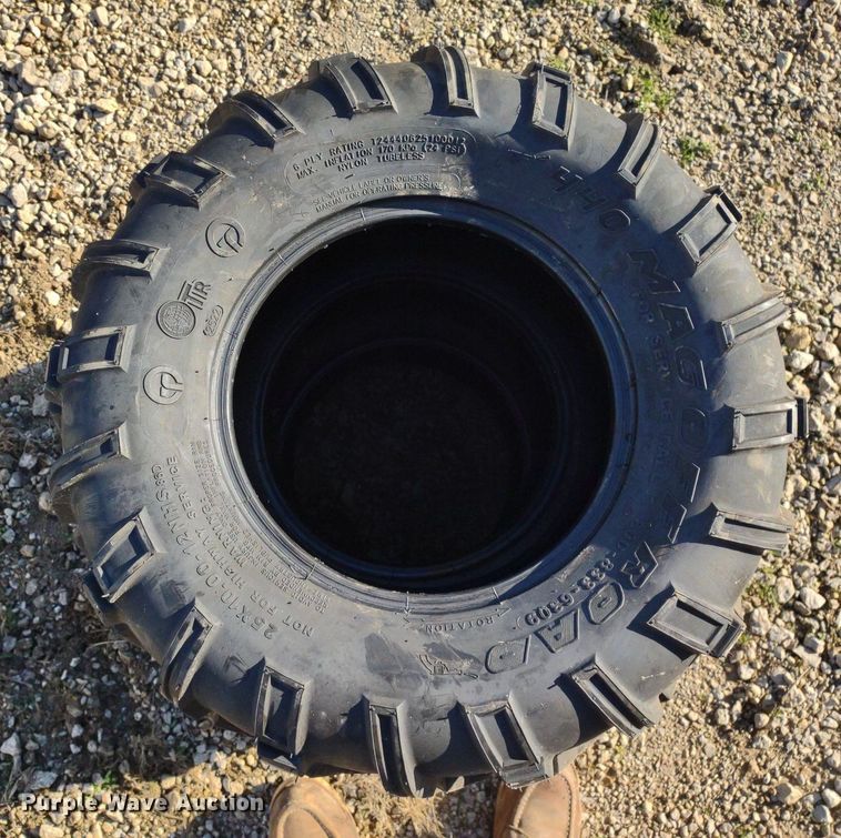 image for item LL9046 (4) 25x10.00-12 440 Mag Off Road tires