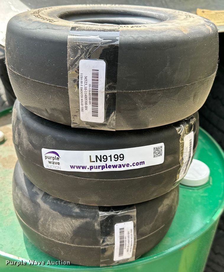 image for item LN9199 (3) 11x4-5 solid tires