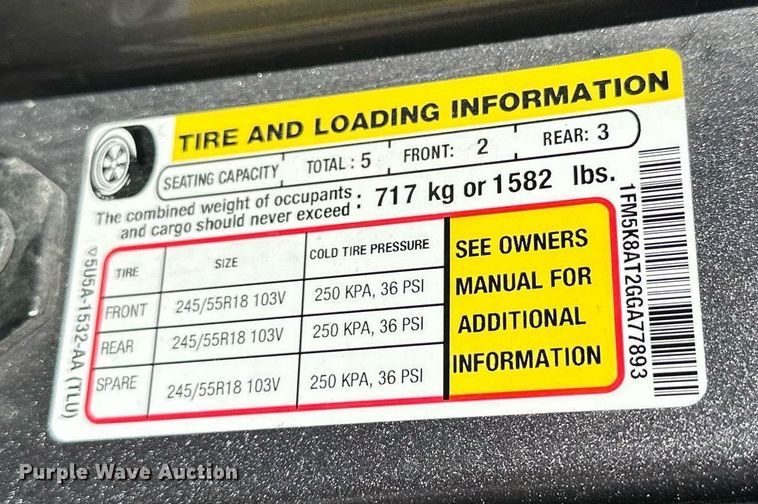 image for item LN9446 2016 Ford Explorer Police Interceptor  SUV