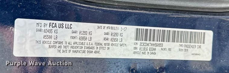 image for item LN9448 2017 Dodge Charger Police