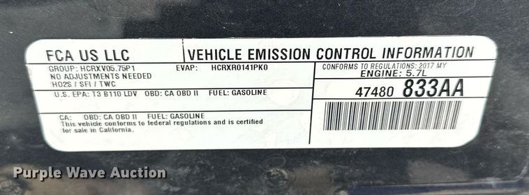 image for item LN9449 2017 Dodge  Charger Police