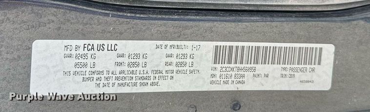 image for item LN9449 2017 Dodge  Charger Police