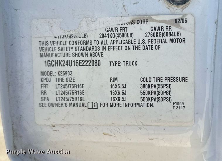 image for item LN9452 2006 Chevrolet Silverado 2500HD  pickup truck