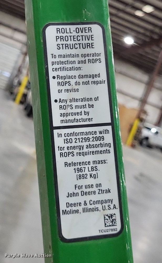 image for item LR9214 John Deere Z970R  ZTR lawn mower