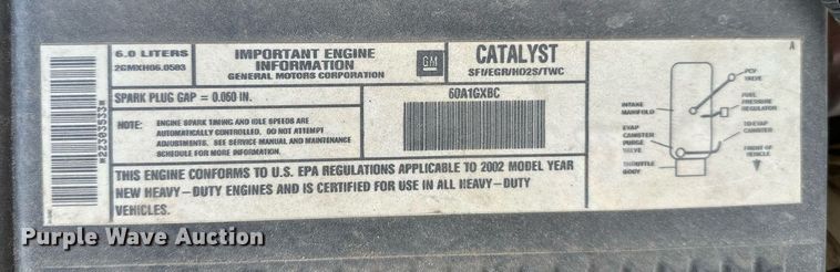 image for item LR9649 2002 Chevrolet Silverado 2500  pickup truck