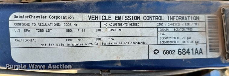 image for item LR9660 2008 Dodge Ram 1500  Quad Cab pickup truck