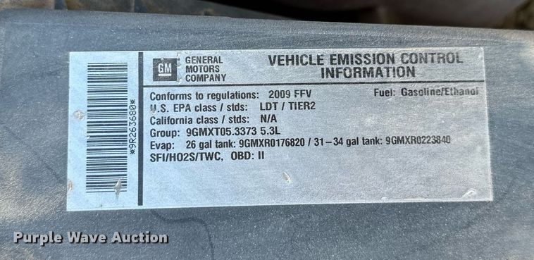 image for item LR9675 2009 Chevrolet Tahoe Police  SUV