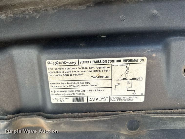 image for item LR9678 2004 Ford F150  SuperCab pickup truck