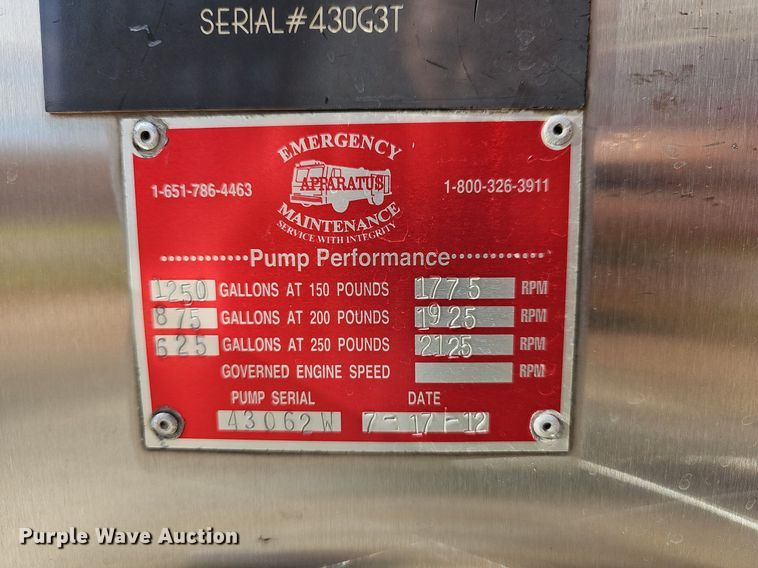 image for item MB9970 1998 Freightliner FL80  pumper fire truck