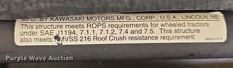 image for item MB9988 2010 Kawasaki Mule 4010  utility vehicle