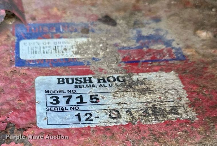 image for item MG9798 Bush Hog 3715  batwing rotary mower