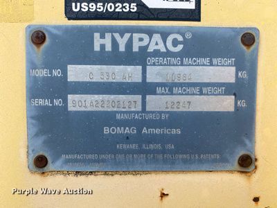 image for item MG9801 2004 Hypac C530AH  pneumatic roller