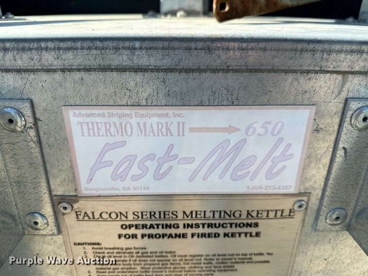 image for item MG9818 Advanced Striping Equipment Thermo Mark II 650  melting kettle