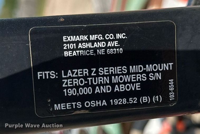 image for item MG9827 Exmark LazerZ UltraCut  ZTR lawn mower