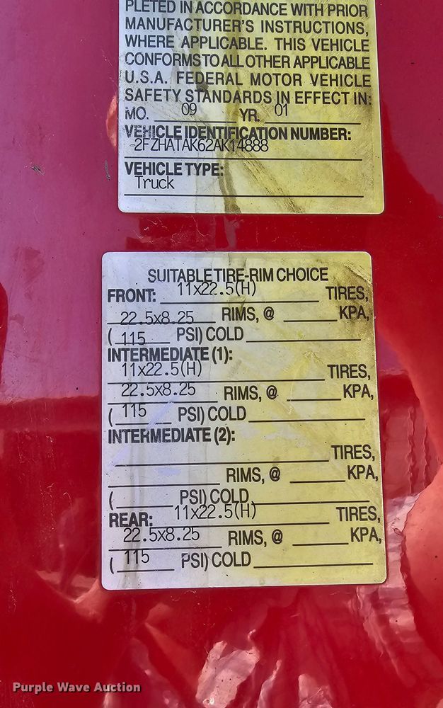 image for item MI9431 2002 Sterling L-Line  dump truck