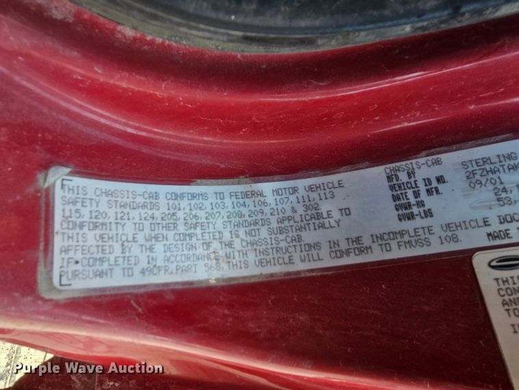 image for item MI9431 2002 Sterling L-Line  dump truck