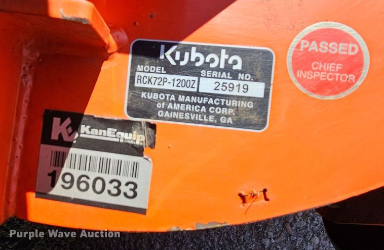 image for item MI9464 2017 Kubota ZD1211L  ZTR lawn mower