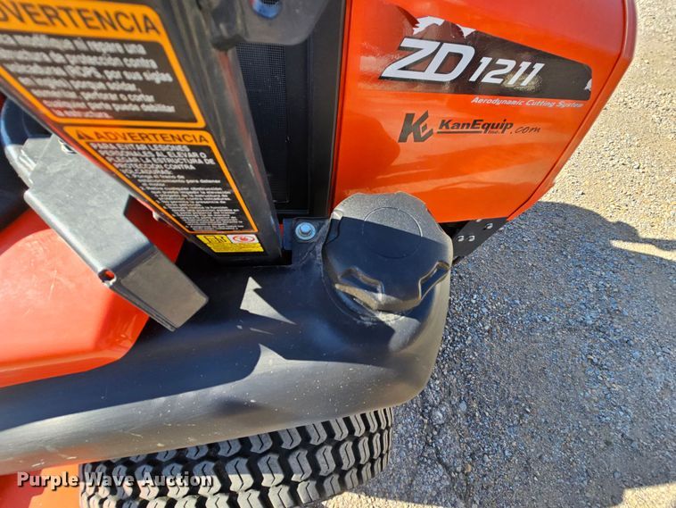 image for item MI9464 2017 Kubota ZD1211L  ZTR lawn mower