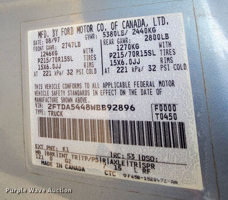 image for item MI9528 1998 Ford Windstar  van