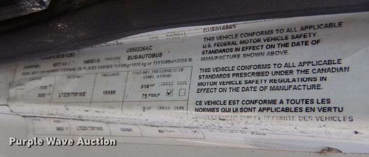 image for item MM9646 2014 Ford E450  shuttle bus