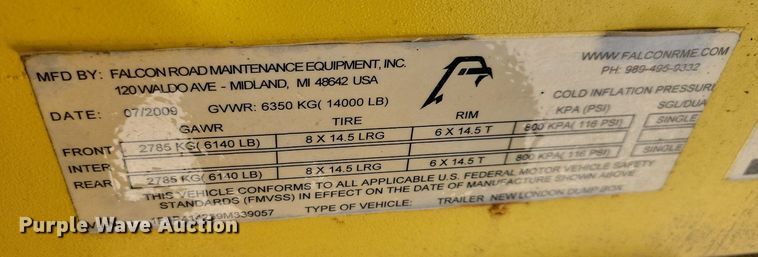 image for item MO9622 2009 Falcon Road Maintenance  Equipment  pot hole patcher