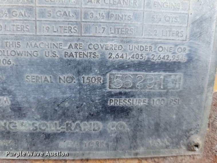 image for item MO9624 Ingersoll Rand GR150  air compressor