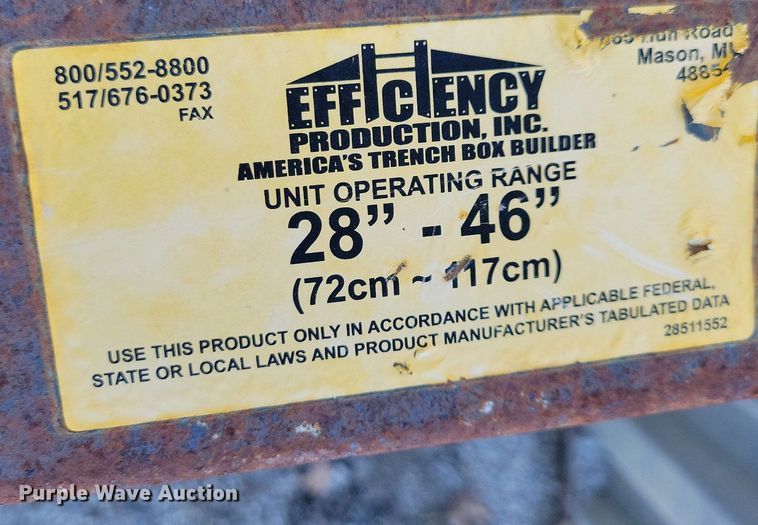 image for item MO9625 (2) Efficiency Production trench boxes