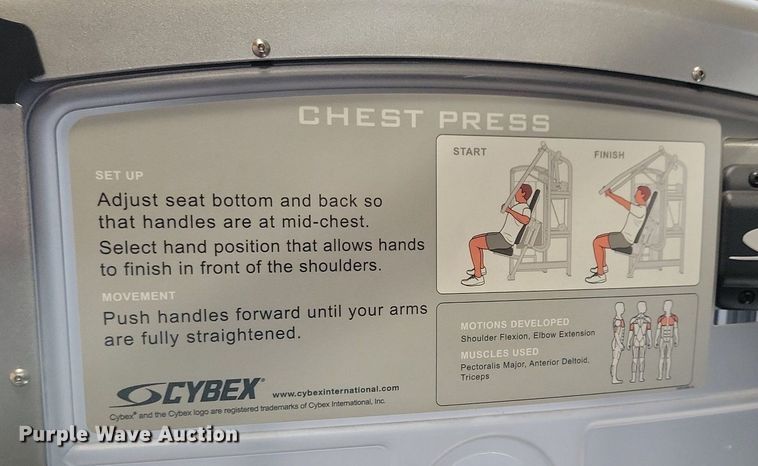 image for item MO9694 Cybex 12001-90  chest press machine