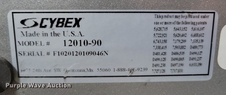 image for item MO9696 Cybex 12010-90  overhead press machine