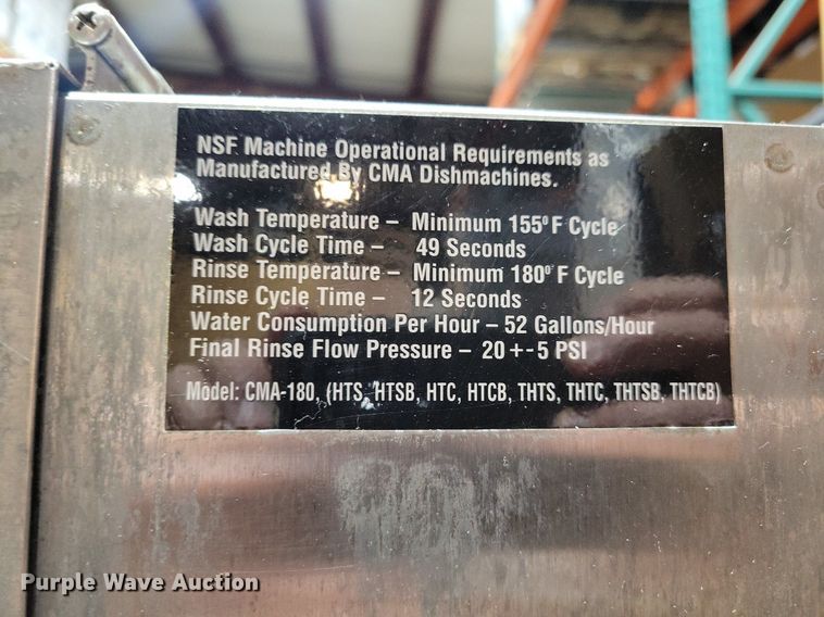 image for item MO9700 CMA Dishmachines 180  dishwasher