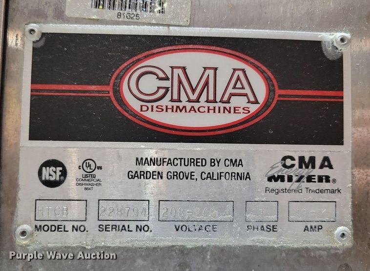 image for item MO9700 CMA Dishmachines 180  dishwasher