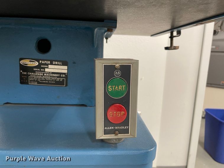 image for item MR9312 Challenge EH3A  paper drilling machine