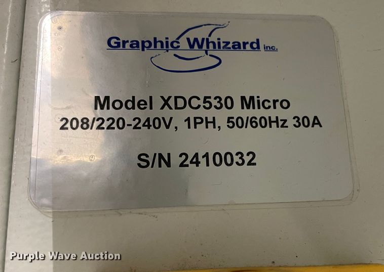 image for item MR9314 Graphic Whizard VividCoater XDC530 Micro  UV coater