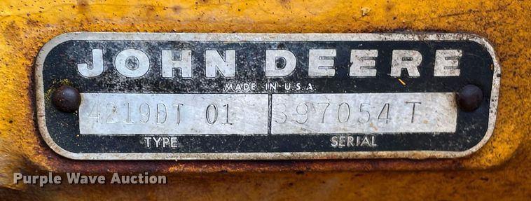image for item MS9589 1976 John Deere 401BD  tractor