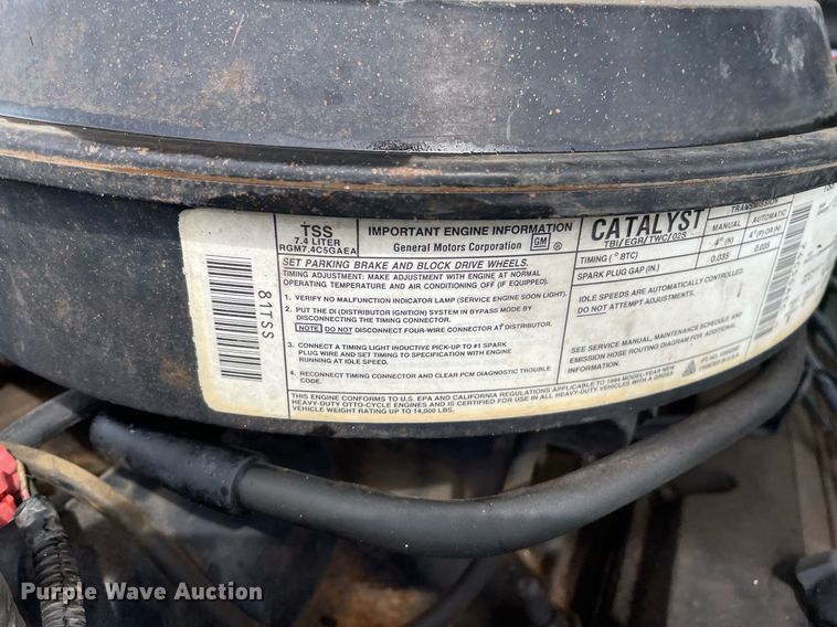 image for item MS9592 1994 Chevrolet C3500  utility bed pickup truck