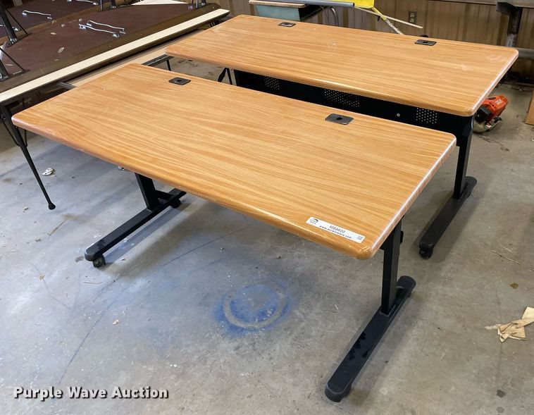 image for item MS9600 (2)  60" L x 24" W x 30" H desks