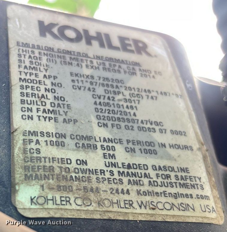 image for item MS9604 2014 John Deere Z915B  ZTR lawn mower