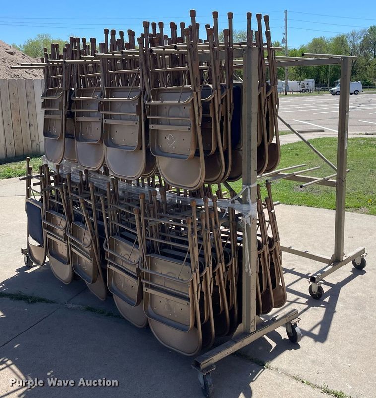 image for item MS9659 (2) carts of chairs