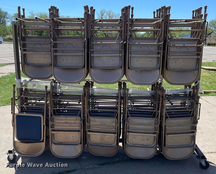 image for item MS9659 (2) carts of chairs