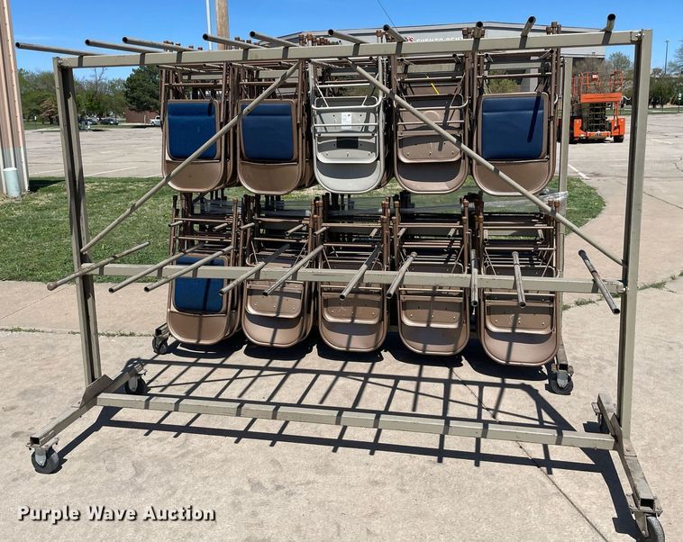 image for item MS9659 (2) carts of chairs