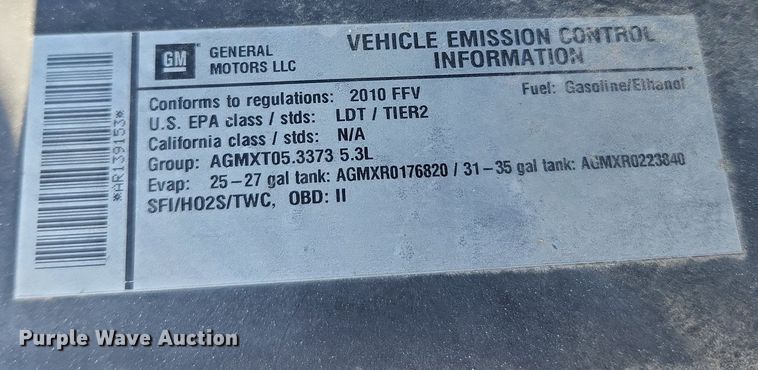 image for item MW9667 2010 Chevrolet Tahoe LS  SUV