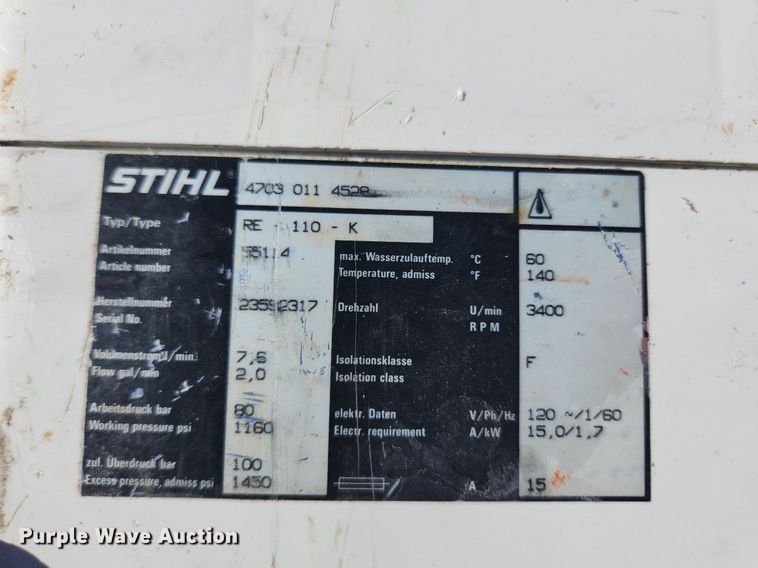 image for item MW9680 (2) pressure washers