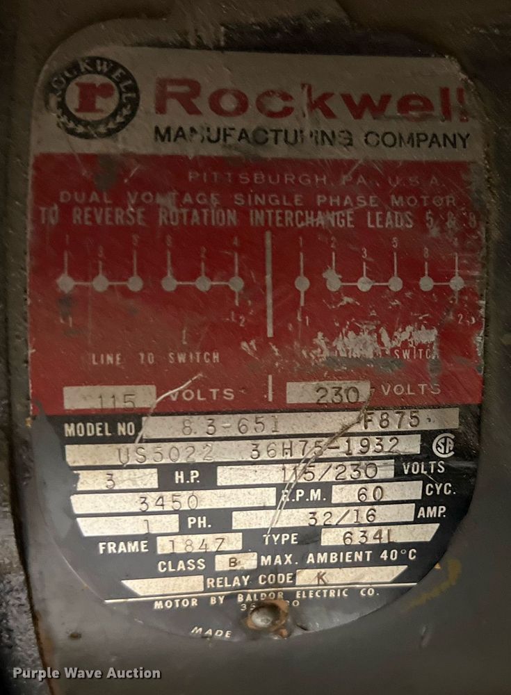 image for item MY9745 Delta Unisaw  table saw