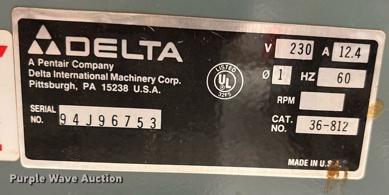 image for item MY9745 Delta Unisaw  table saw